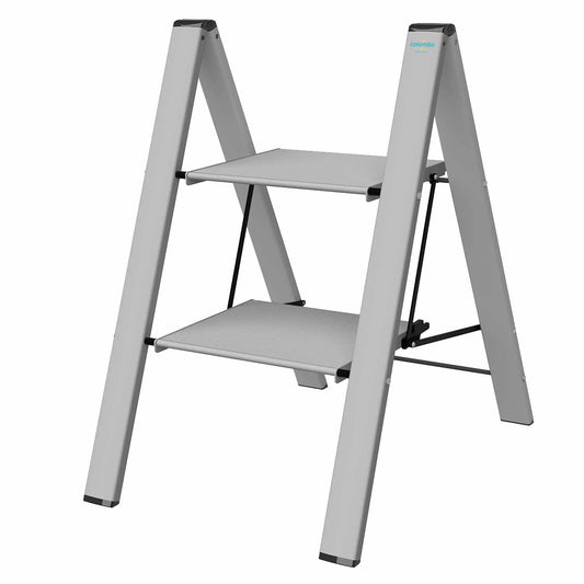 Colombo Leonardo 2- Marchepieds en aluminium, 2 marches