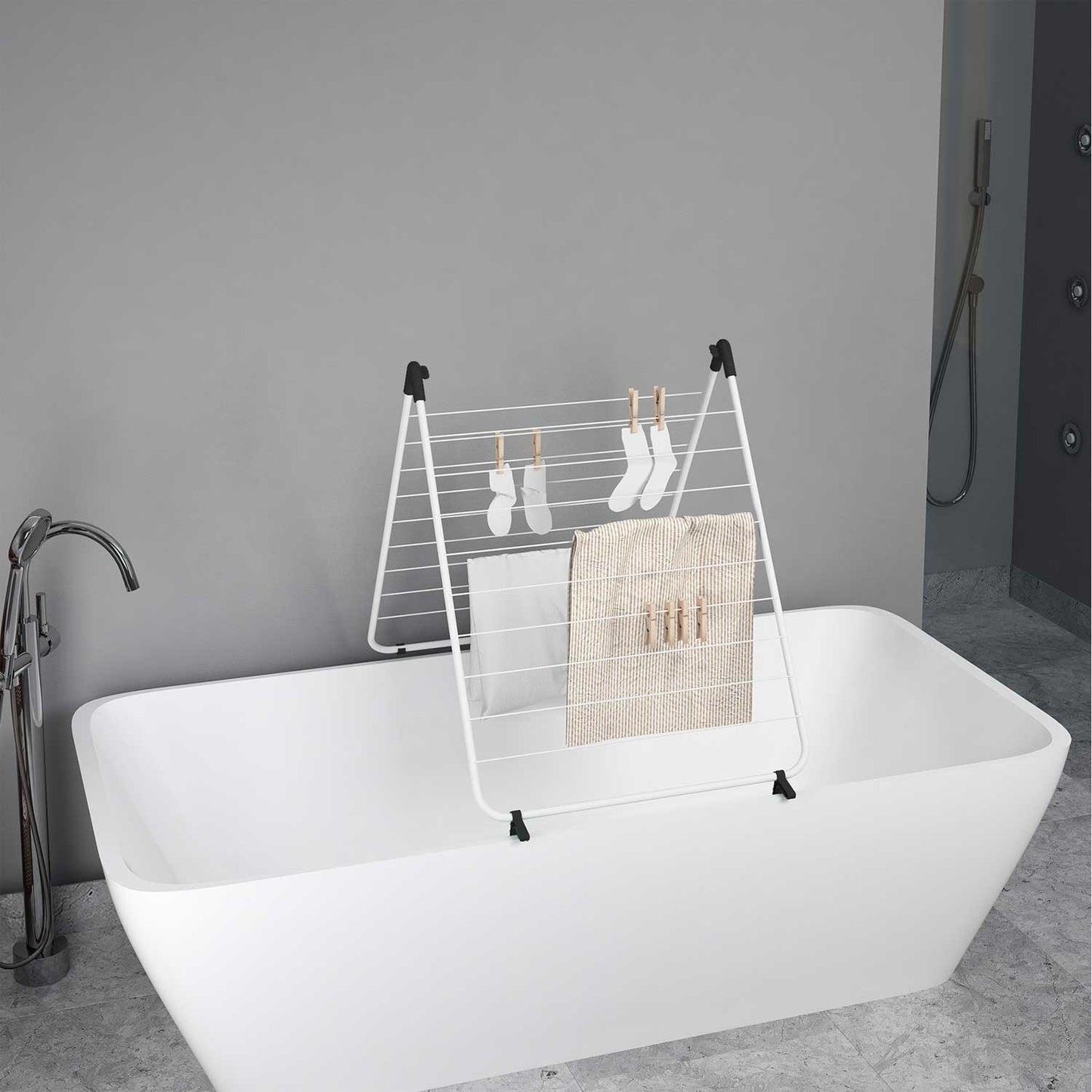 Étendoir à Linge Baignoire, Séchoir pour la Baignoire, Tancarville de Baignoire, Colombo Simple