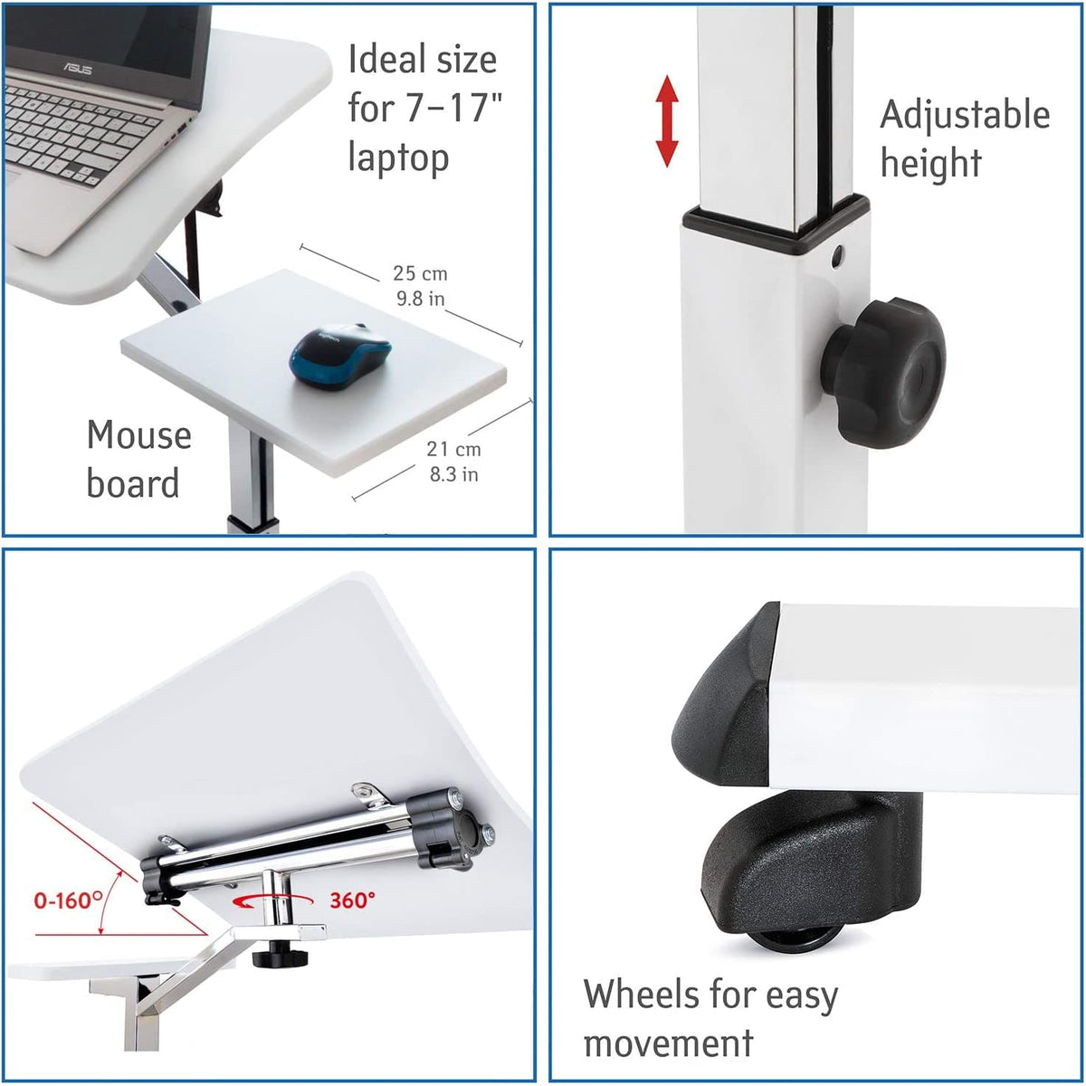 Support Ordinateur Portable, Table de Lit, Table Ordinateur Portable, Table pour Ordinateur Portable, Tatkraft Like, 9