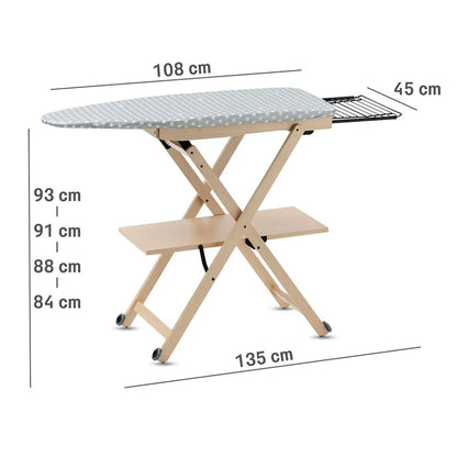 Table à Repasser, Planche à repasser, hauteur réglable, Couleur Naturelle, ARIT STIROCOMODO, Fabriqué en Italie, 6