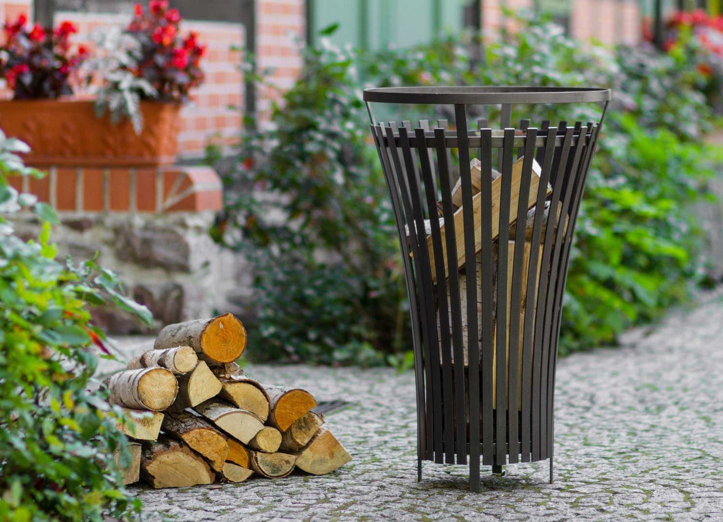 Cook King - Braséro d'extérieur Panier à feu «FLAME», 1