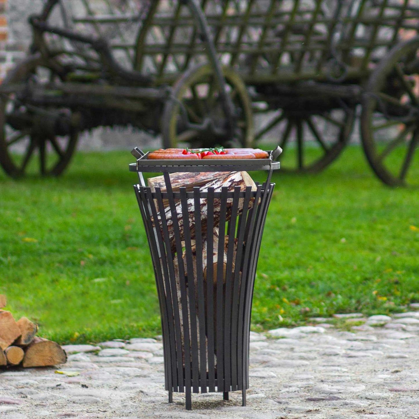 Cook King - Braséro d'extérieur Panier à feu «FLAME», 9