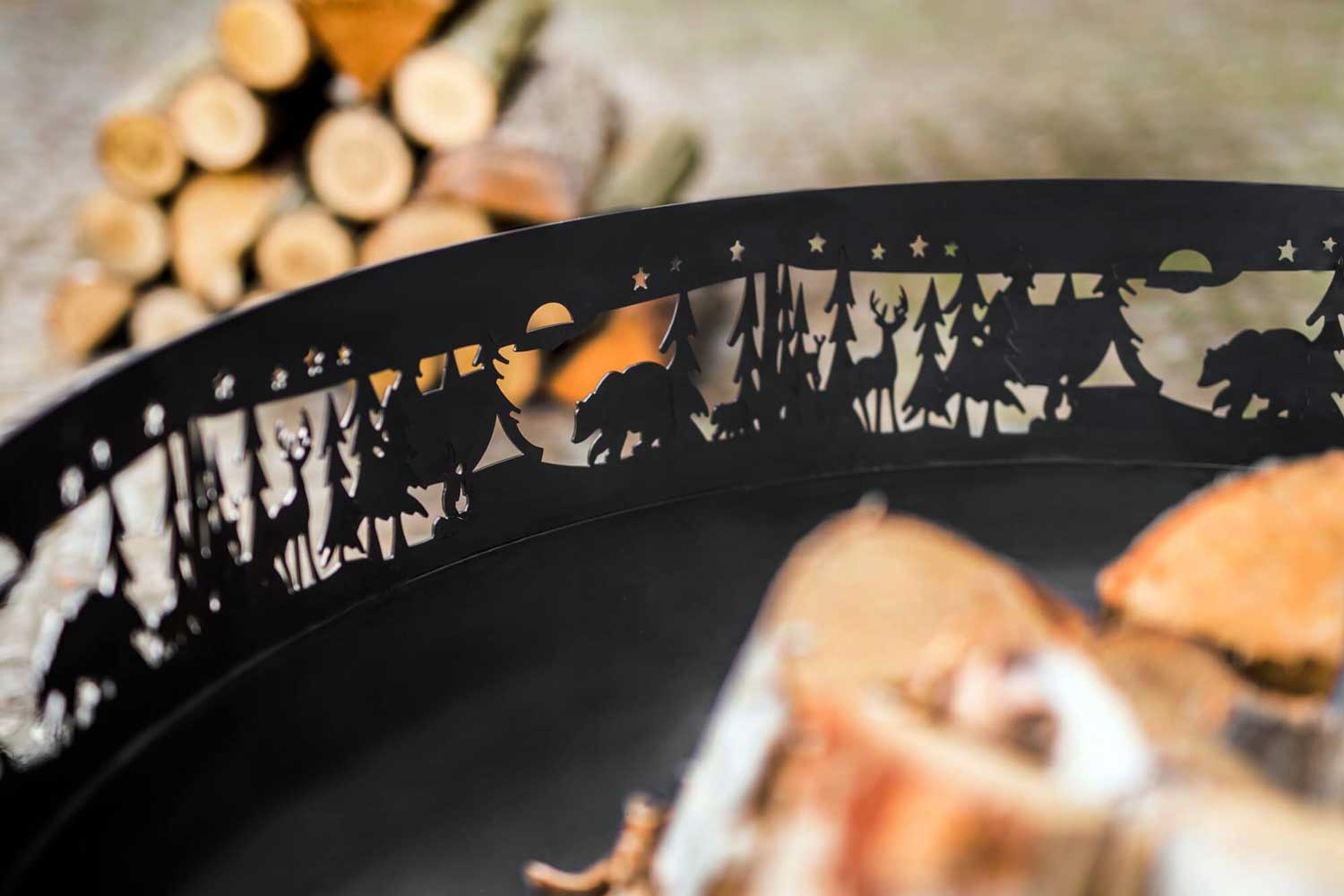 Cook King - Braséro de jardin «FOREST» 80 cm, 6