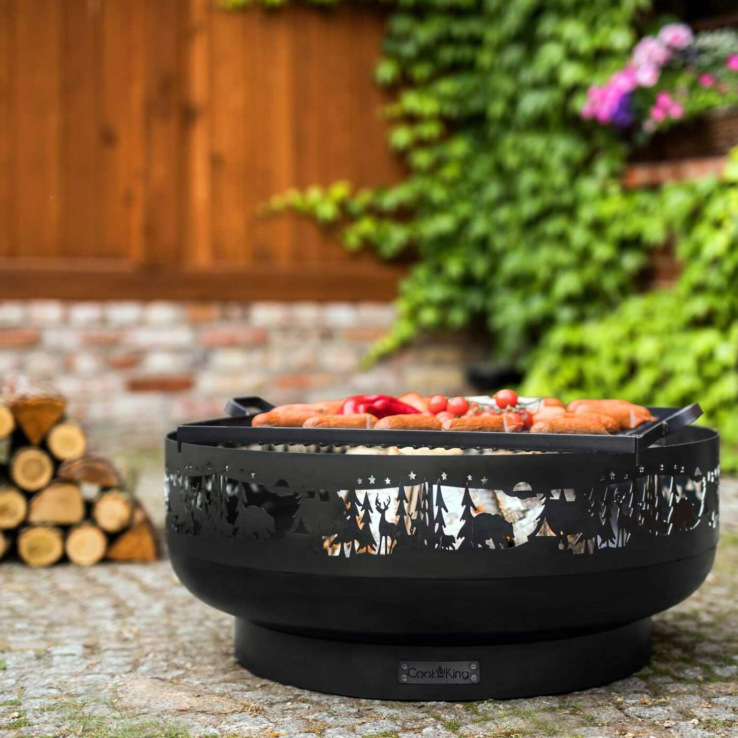 Cook King - Braséro de jardin «FOREST» 80 cm, 8