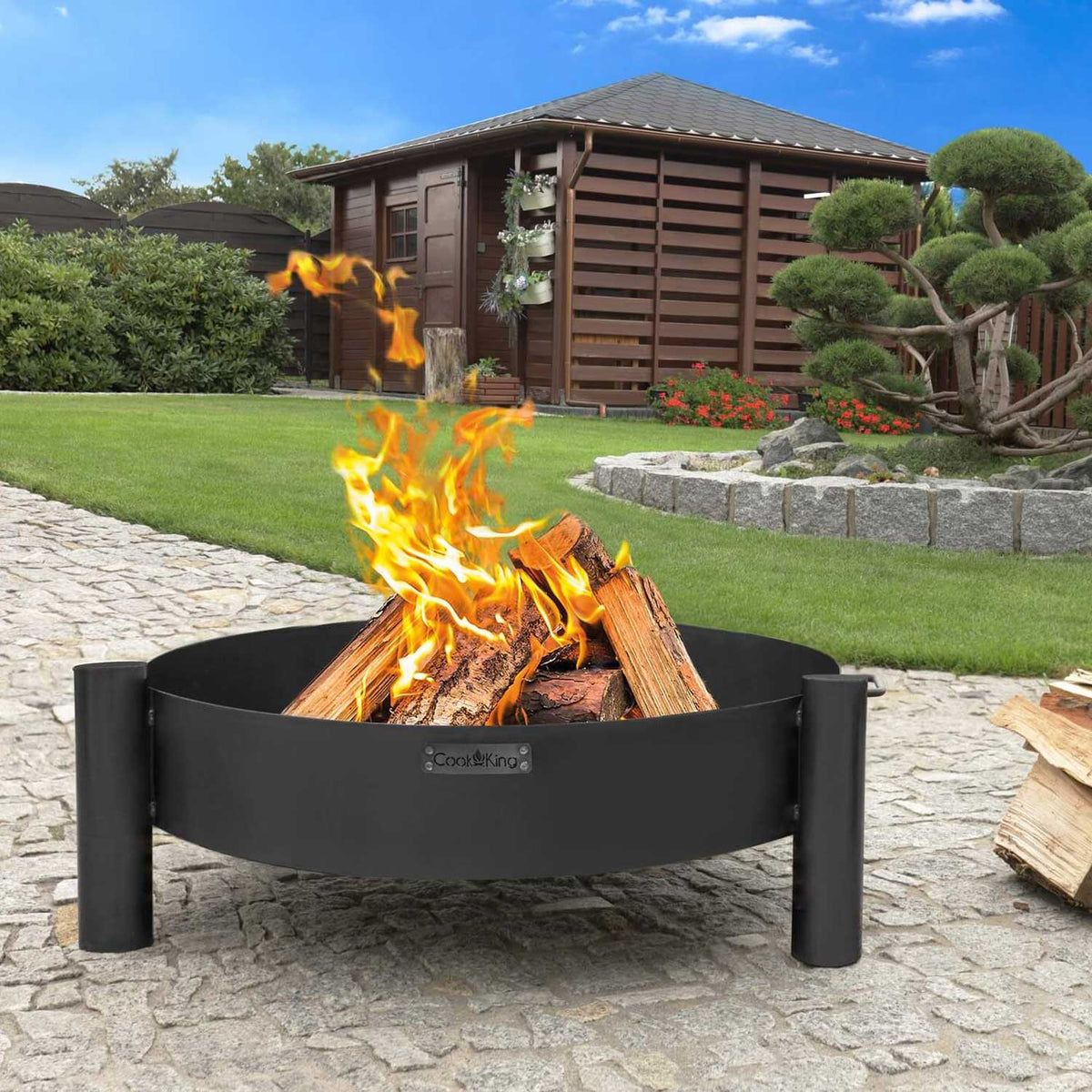 Cook King - Braséro de jardin «HAITI» - Dia. 60 cm, 70 cm, 80 cm, 1