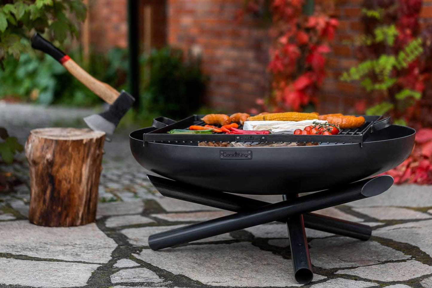 Cook King - Braséro de jardin «INDIANA» Dia. 60 cm, 70 cm, 80 cm, 100 cm, 6