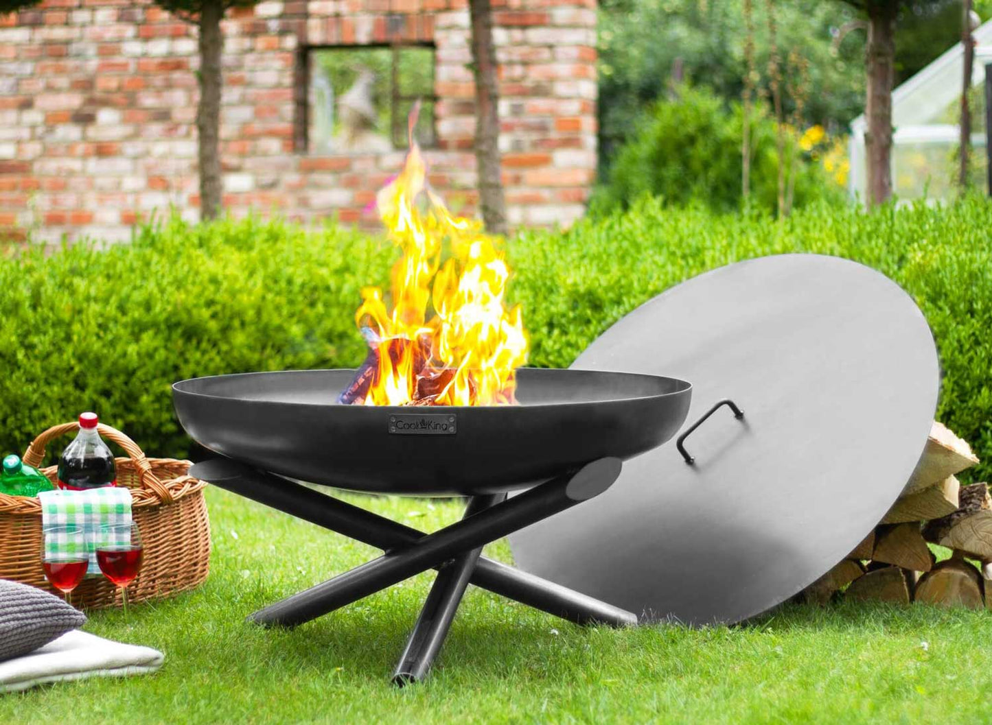Cook King - Braséro de jardin «INDIANA» Dia. 60 cm, 70 cm, 80 cm, 100 cm, 2