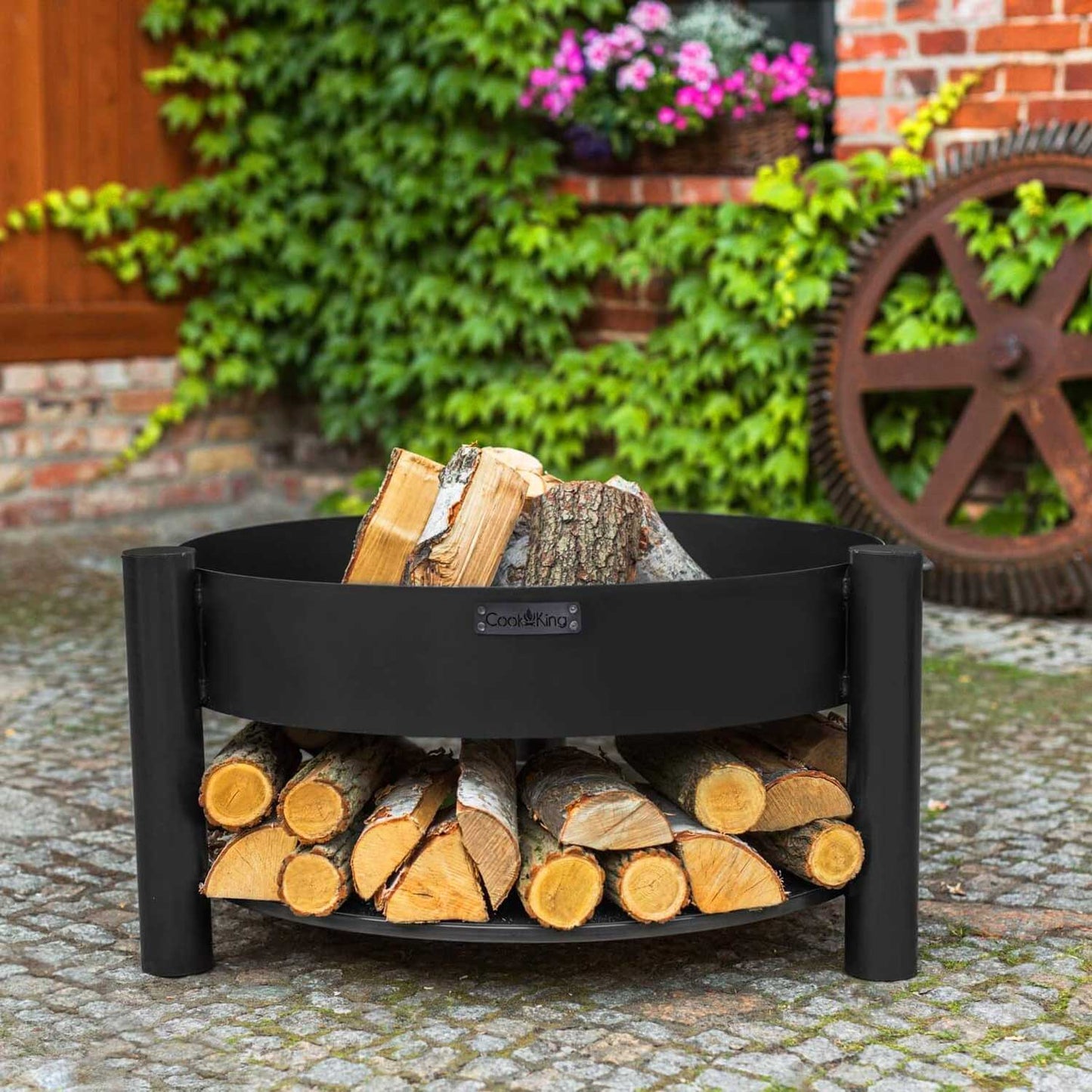 Cook King - Braséro de jardin «MONTANA» - Dia. 60 cm, 70 cm, 80 cm, 3