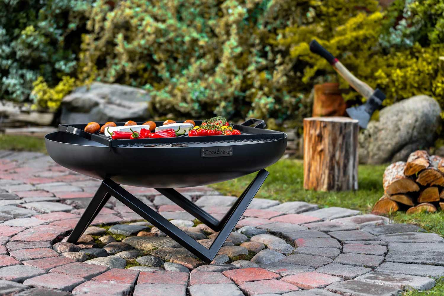 Cook King - Braséro de jardin «SANTIAGO» Dia. 60 cm, 70 cm, 80 cm, 100 cm, 4