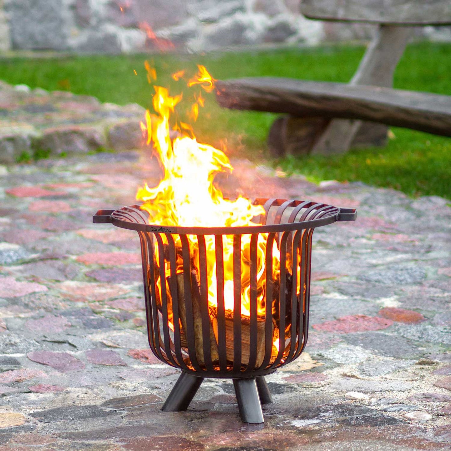 Cook King - Braséro d'extérieur Panier à feu «VERONA», 3