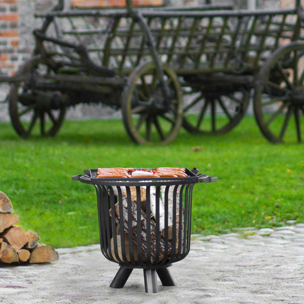 Cook King - Braséro d'extérieur Panier à feu «VERONA», 7